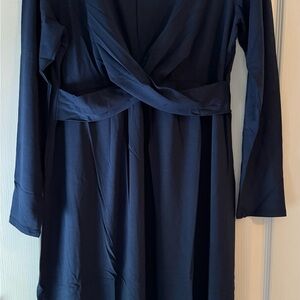 J. Jill NWT Deep Blue Long Sleeve Dress